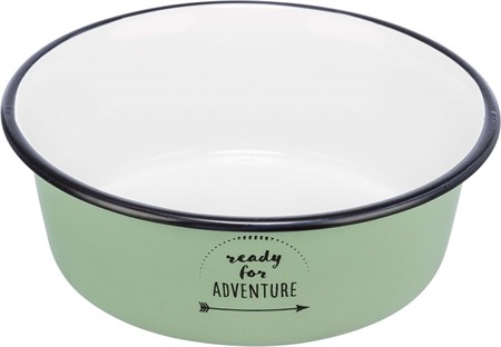 Matskål emalj/rostfri 0,3 lit