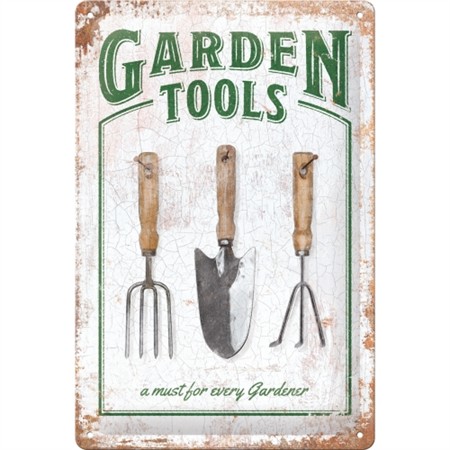 Skylt Garden tools 20*30 cm